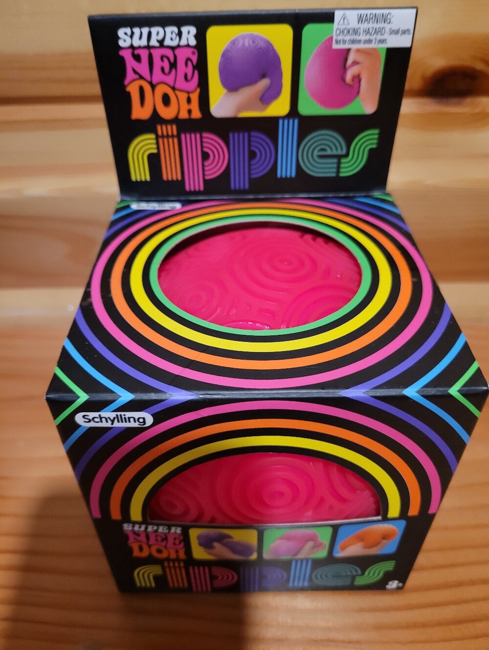 Super Nee Doh Ripples Sensory Squishy Toy - Pink by Schylling